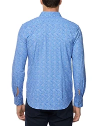 Boden Button Front Printed Shirt