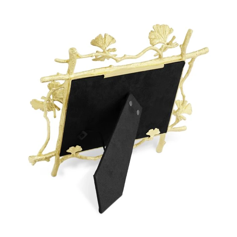 Butterfly Ginkgo Gold Frame, 5" x 7"