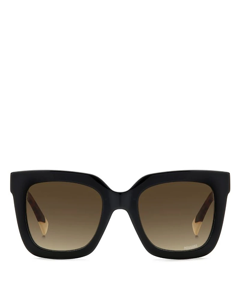 Fabric Eyewear Prescription Compatible Square Sunglasses, 52mm