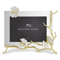 Butterfly Ginkgo Gold Reflective Frame, 5" x 7"