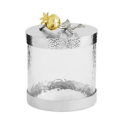 Pomegranate Silver and Gold Extra-Small Canister