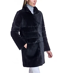 Reversible Seam-Out Shearling Shortcoat