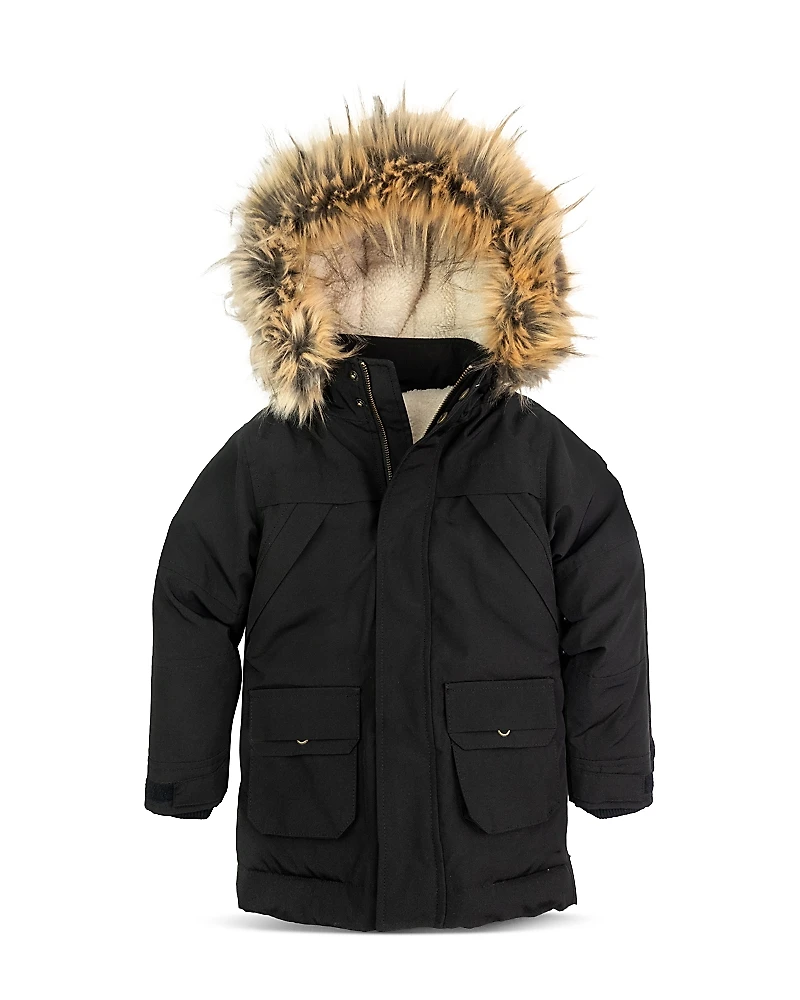 Appaman Boys' Denali Faux Fur Trim Coat - Little Kid