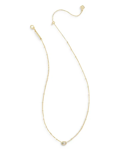 Mini Elisa Satellite Short Pendant Necklace, 15"-19"