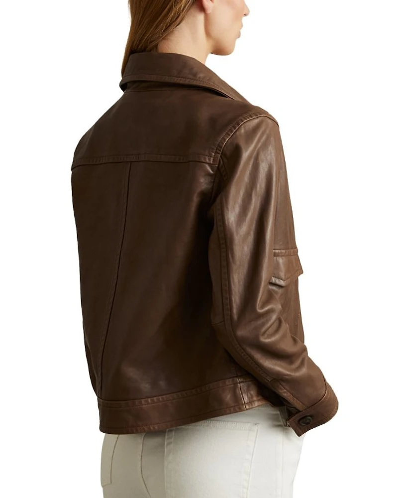 Hanson Leather Trucker Jacket