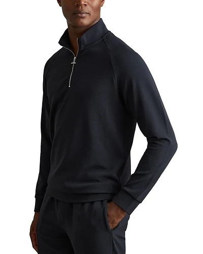 Illinois Quarter Zip Textured Sweatshirt