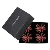 Kim Seybert Jeweled Bow Napkin Ring, Set of 4