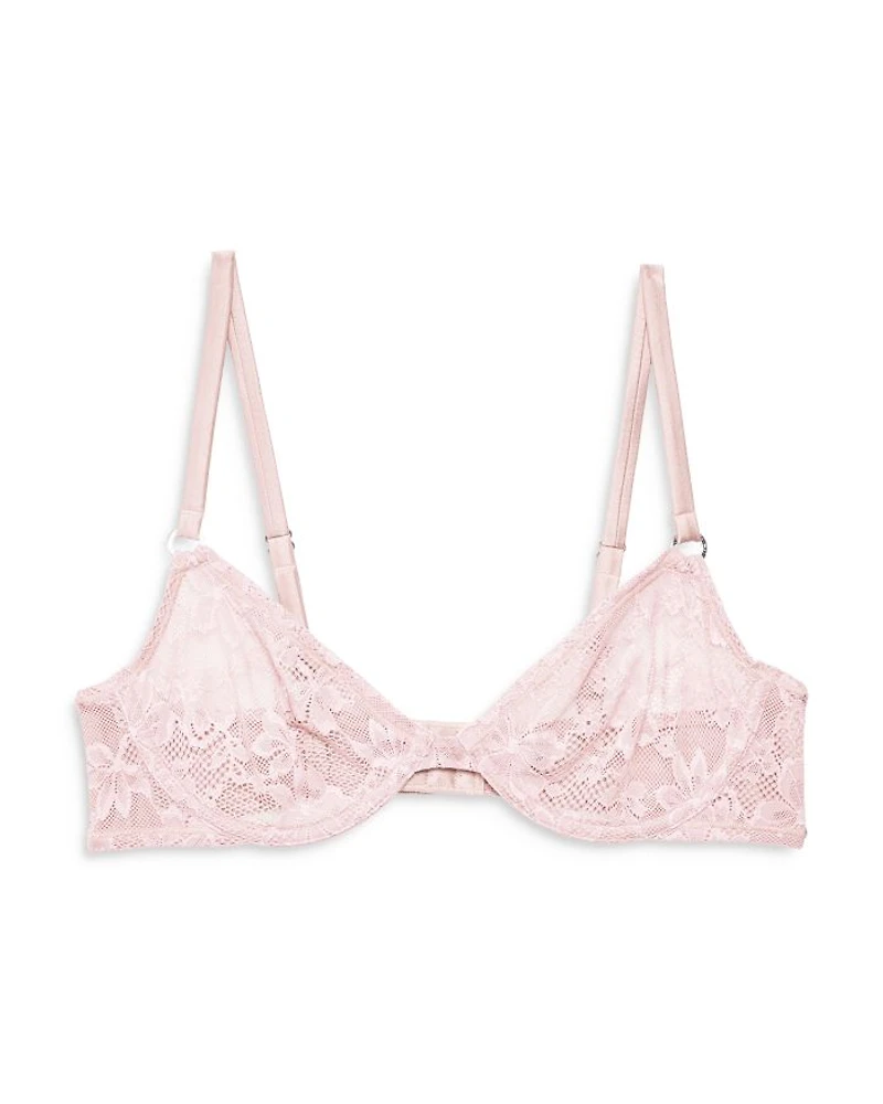 Le Stretch Multi Fit Lace Unlined Demi Bra