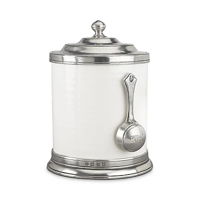Match Convivio Ceramic and Pewter Caffe Canister