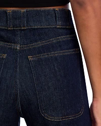 High Rise Modern Pocket Jeans Rinse