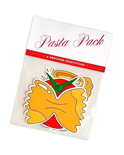 Pasta Vinyl Sticker Pack, Set of 6