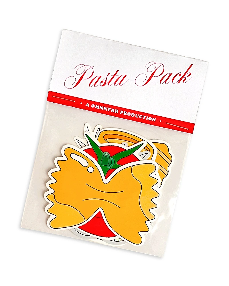 Marianna Fierro Pasta Vinyl Sticker Pack, Set of 6
