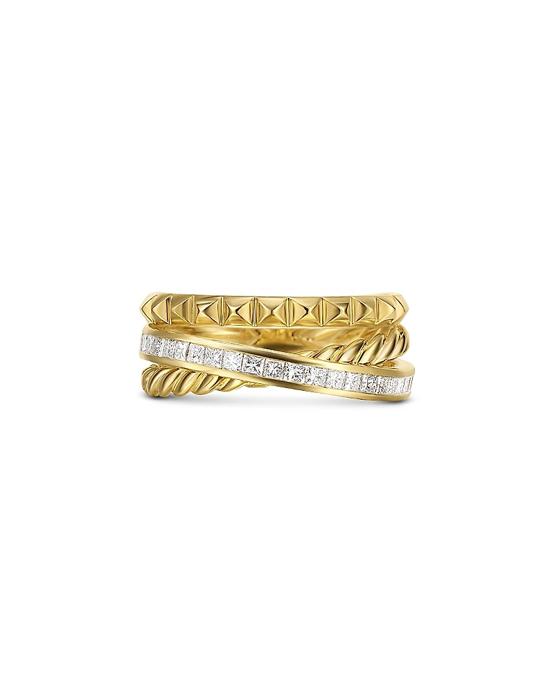 David Yurman Crossover Trio Three Row Ring