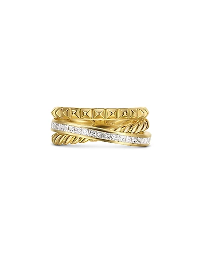 David Yurman Crossover Trio Three Row Ring