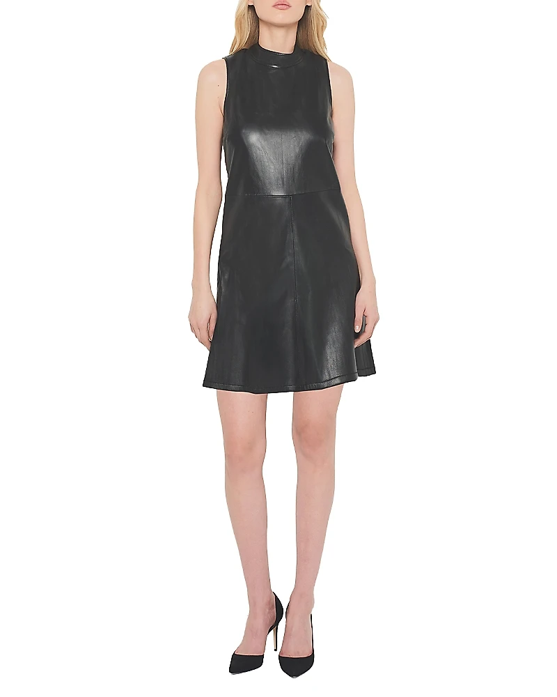 As by Df Crawford Upcycled Leather Dress