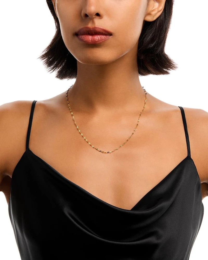 Moon & Meadow 14K Yellow Gold Shimmer Link Necklace