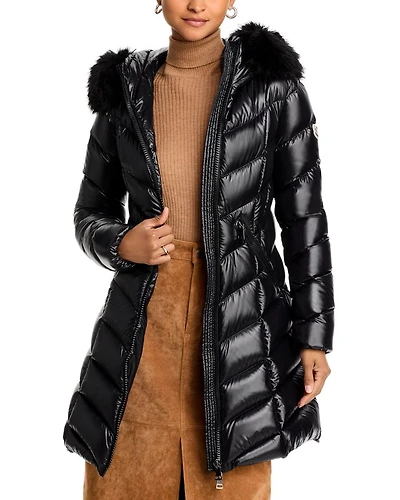 Fulmarus Faux Fur Trim Down Puffer Coat