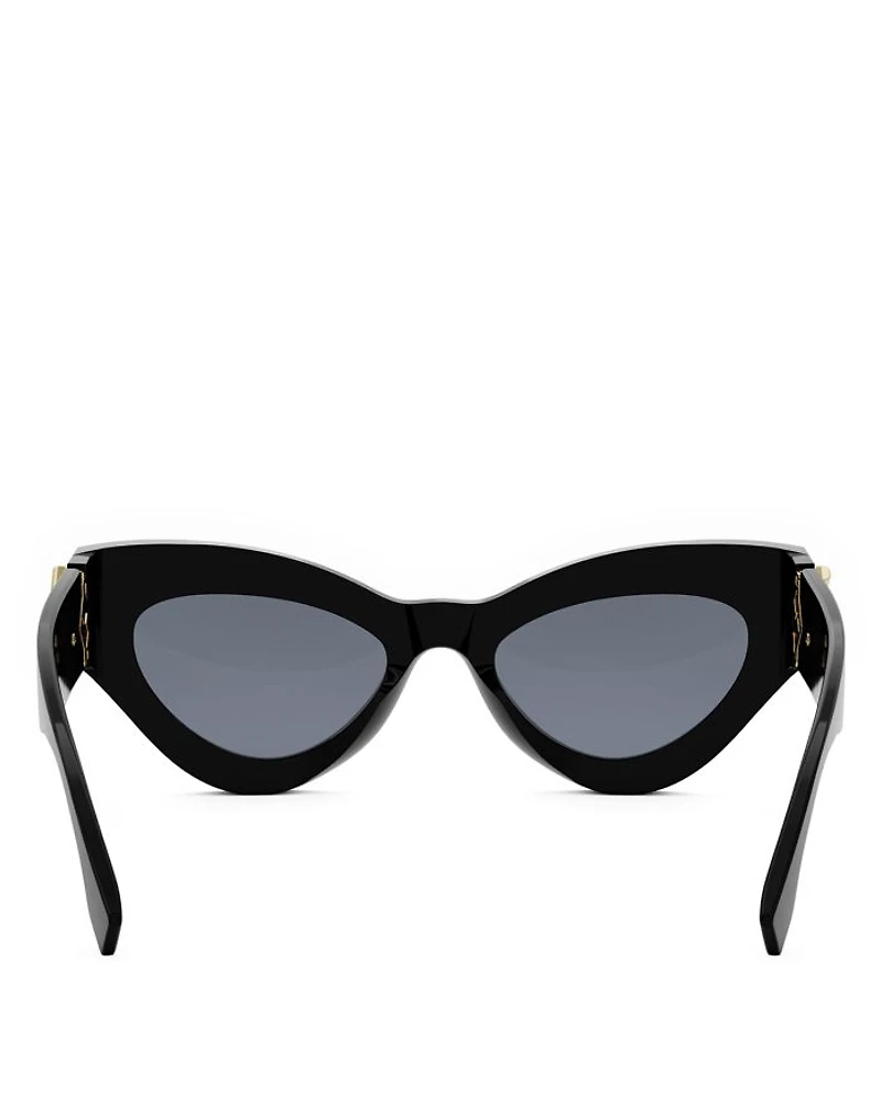 FF Diamond Cat Eye Sunglasses, 52mm