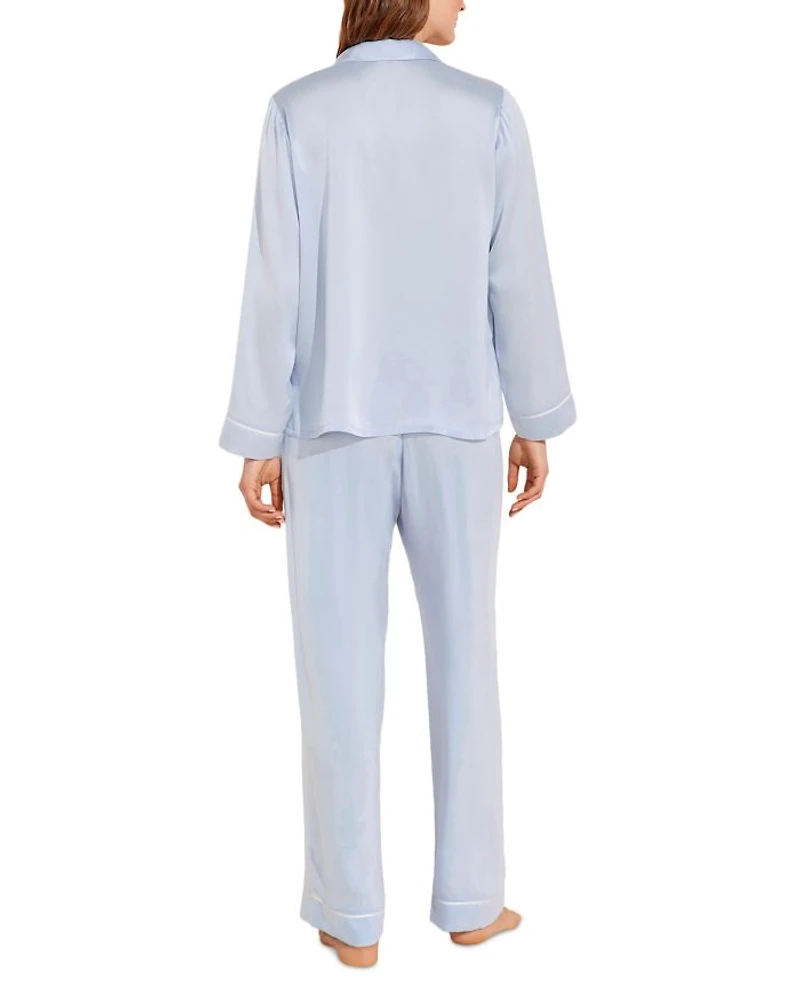 Inez Washable Silk Long Pajama Set