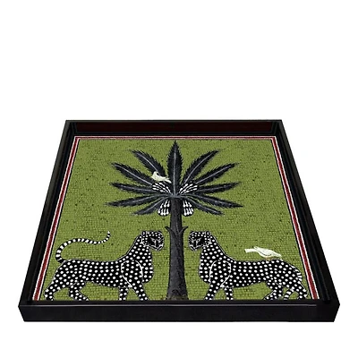 Green Square Tray