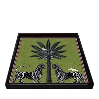 Green Square Tray