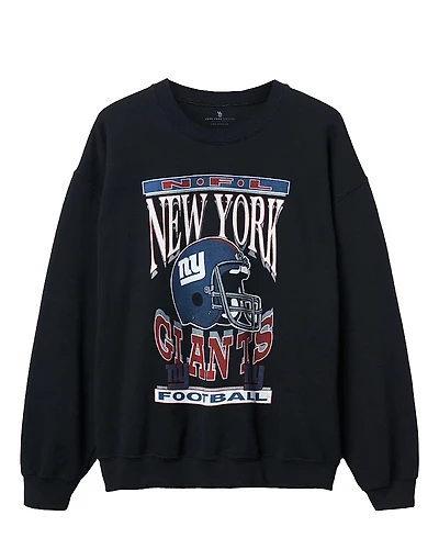 Junk Food Clothing Unisex Nfl New York Giants Helmet Flea Market Crew