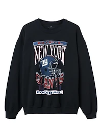 Junk Food Clothing Unisex Nfl New York Giants Helmet Flea Market Crew