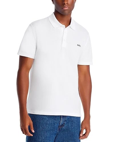 A. p.c. Standard Regular Fit Pique Polo Shirt