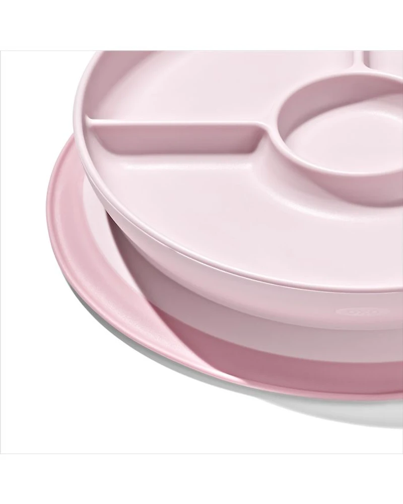 Tot Stick & Stay Suction Divided Plate