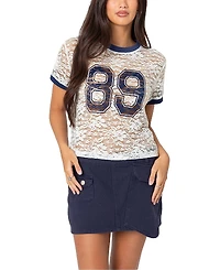 Edikted 89 Sheer Lace T-Shirt