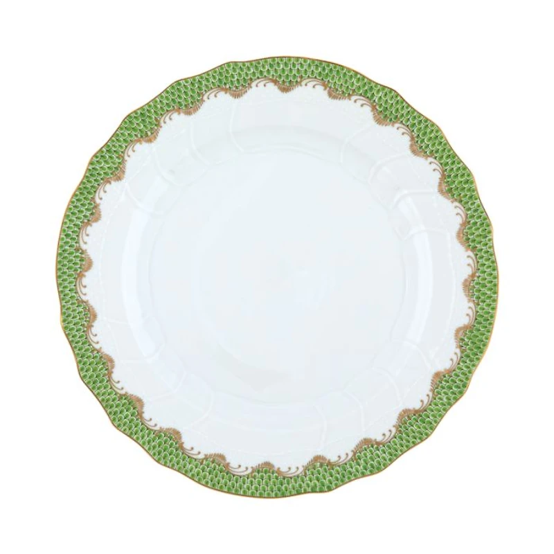 Fish Scale Evergreen Dinner Plate