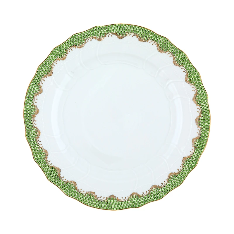 Herend Fish Scale Evergreen Dinner Plate