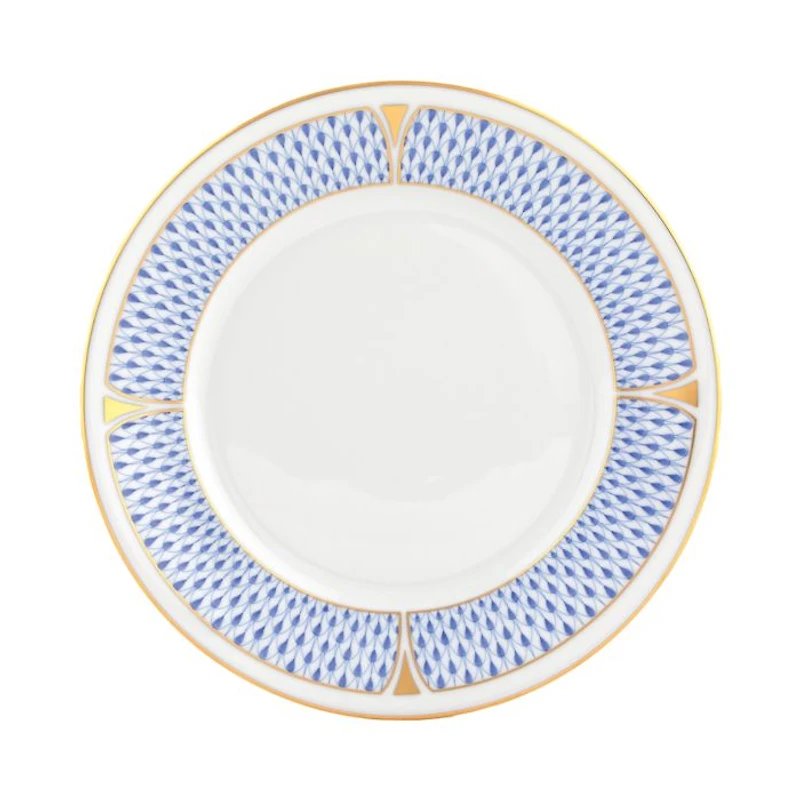 Art Deco Blue Salad Plate