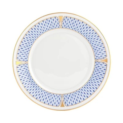 Art Deco Blue Salad Plate