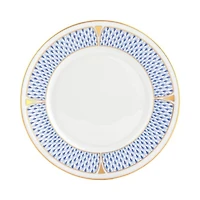 Art Deco Blue Salad Plate