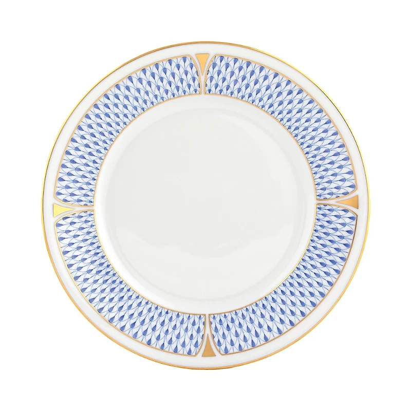 Herend Art Deco Blue Salad Plate