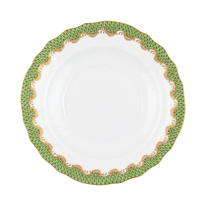 Herend Fish Scale Evergreen Salad Plate