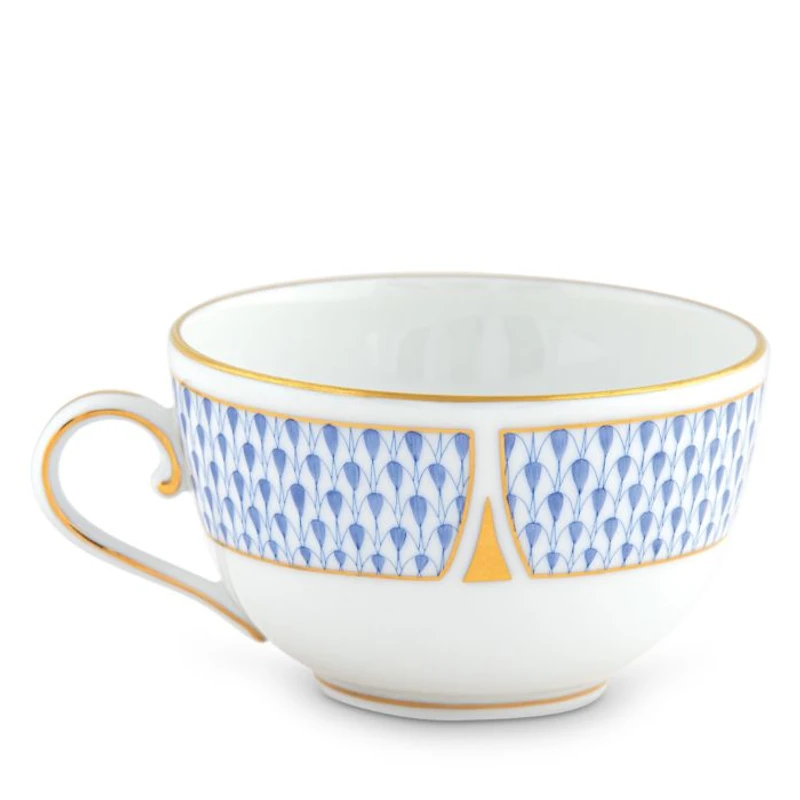 Art Deco Blue Tea Cup