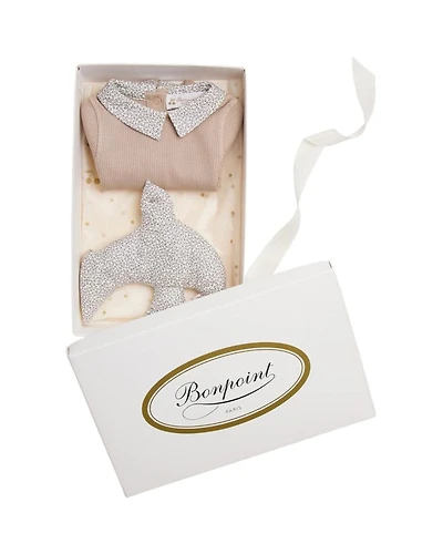 Unisex Birth 3-Piece Ribbed Top & Leggings Set - Baby