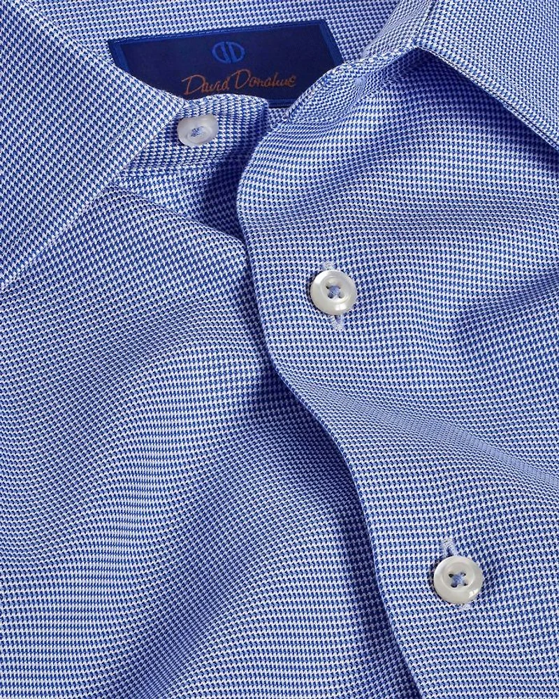 Cotton Micro Dobby Slim Fit Dress Shirt