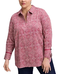 Foxcroft Plus Iris Sateen Shirt