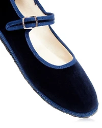 Women's Mary Jane Velvet Ballet Flats
