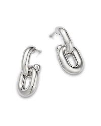 Bloomingdale's Fine Collection Polished Oval Double Link Drop Earrings