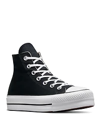 Converse Women's Chuck Taylor All Star Hi Top Black & White Platform Sneakers