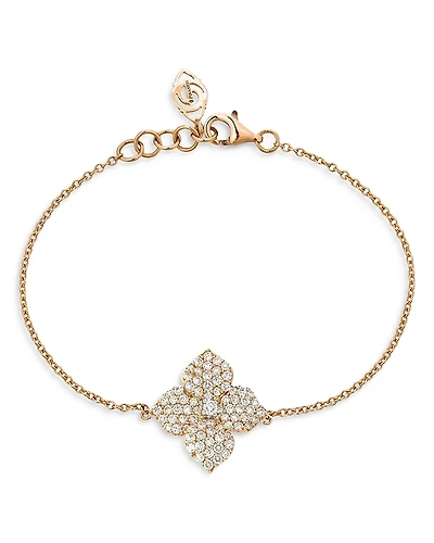 Piranesi 18K Rose Gold Fiore Bracelet with Diamonds