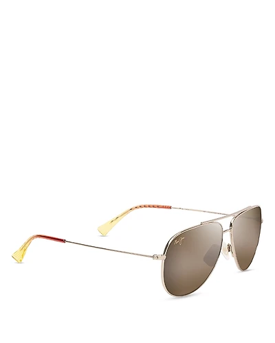 Maui Jim Hauoli Aviator Sunglasses, 59mm