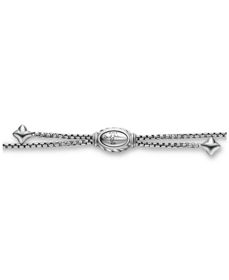 Box Chain Slider Necklace in Sterling Silver, 1.7mm