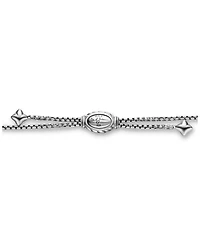 Box Chain Slider Necklace in Sterling Silver, 1.7mm