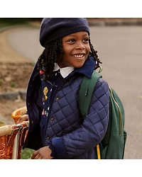 Girls' Quilted Water Repellent Barn Jacket - Little Kid, Big Kid