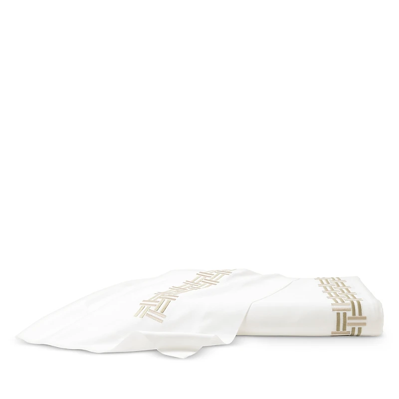 Frette Basketweave Embroidery Duvet Cover